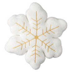 Holiday Snowflake Shaped Pillow