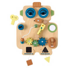 Wooden Busy Board Toy - Robot