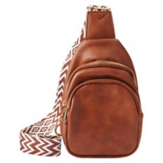Faux Leather Sling, Brown