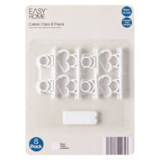 8 Pack Cable Clips, Small