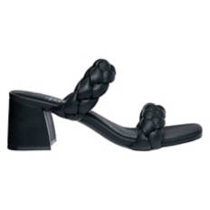Ladies Fashion Heel Sandal - Black, 8