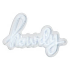 13" LED Neon Wall Sign - Howdy