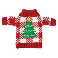 Ugly Sweater Wine Bottle Cover - Tree Decal