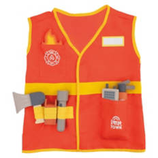 Kids Wooden Roleplay Vest - Firefighter