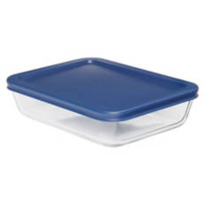 Glass Food Container, Navy Blue