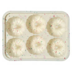 Holiday Baking Pan - White Bundt Pan with Speckles