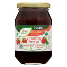 Organic Strawberry  Preserves, 11 oz