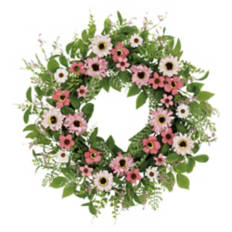 Spring Wreath - Pink Flowers