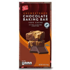 Unsweetened Chocolate Bar, 4 oz