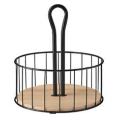Rotating Condiment Caddy, Black