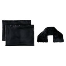 2 Pack Pillowcases & Neck Wrap, Black