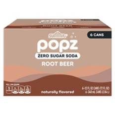 Popz Zero Sugar Root Beer 6pk