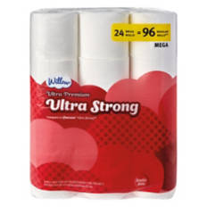 24 Roll Ultra Strong Bath Tissue - 244 Sheets