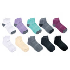 10 Pack Children's Ankle Socks - Multi Color, M