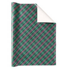 40 Square Feet Heavyweight Premium Gift Wrap - Plaid