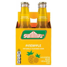 Pineapple Flavored Soda - 4 pack, 12 fl oz bottle