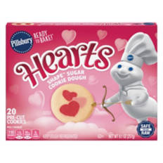 Heart Shaped Sugar Cookie Dough, 20 count