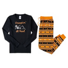Ladies Halloween Pajamas - Stripe, M