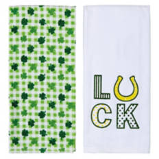 2 Pack St. Patrick's Day Kitchen Towel Set - Luck