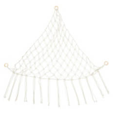 Triangular Shaped Boho Net Hammock, White