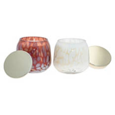 Confetti Tin Candle 2pk Vanilla Croissant/Hazelnut Creme