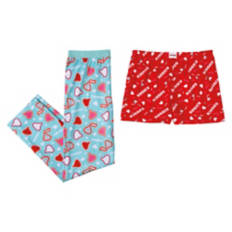 2 Pack Ladies Hershey Kisses Pajama Pants, M