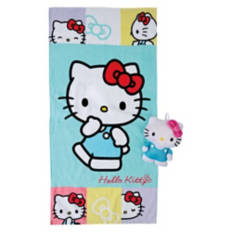 Hello Kitty Bath Towel & Bath Buddy Set