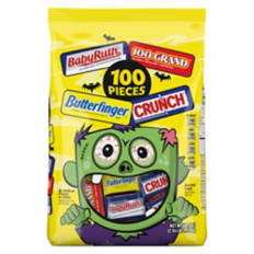 Halloween Variety Pack Candy Bars, 100 count