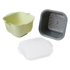 Large Cut Fruit  Bowl, Green