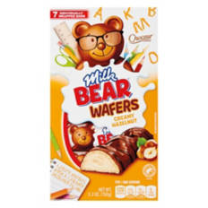 Milk Bear Chocolate Hazelnut Wafers, 7 count