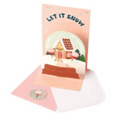Pop Up Christmas Card - Let It Snow