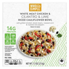 Chicken Cilantro & Lime Riced Cauliflower Bowl, 7.5 oz