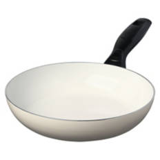 Mini Ceramic Frying Pan, Cream