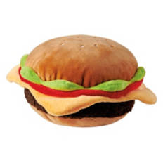 Cheeseburger Plush Dog Toy