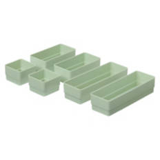 6 Pack Drawer Organizer, Green