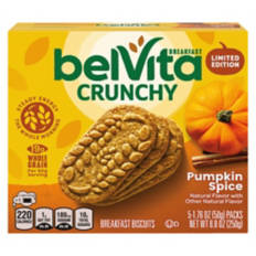 Belvita Pumpkin Spice Flavored Biscuits, 5 count