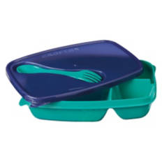 3 Compartment On The Go Lunch Box, Green