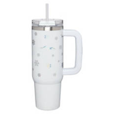 30 oz Thirst Crusher Tumbler, White, Snowflakes