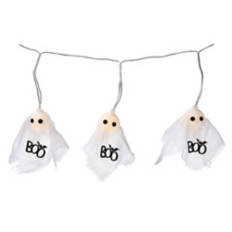 72" Long Pre-Lit LED Halloween Garland - Boo Ghosts