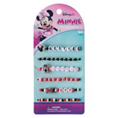 6 Piece Minnie Character Bracelets