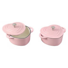 2 Pack Mini Dutch Oven, Pink