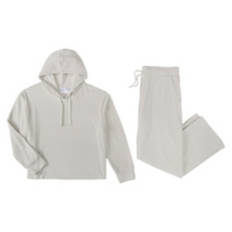 Ladies Plush Lounge Set - Grey, M