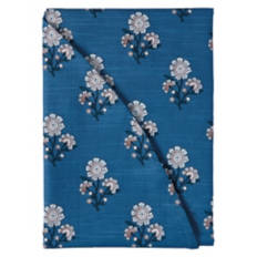 70" Round Cotton Tablecloth - Block Floral