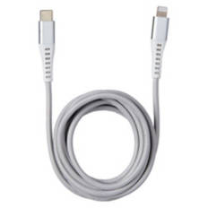 6 Feet Charging Cable - USB C to Lightning, Silver