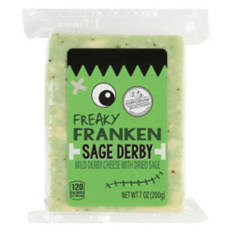 Freaky Franken Sage Mild Derby Cheese, 7 oz