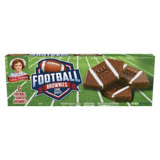 Football Shaped Brownies, 6 count