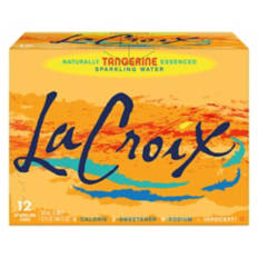 Tangerine Sparkling Flavored Water- 12 pack, 12 fl oz cans