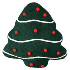 Holiday Christmas Tree Shaped Pillow