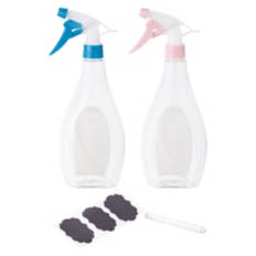 2 Pack Plastic Spray Bottles, Pink & Blue