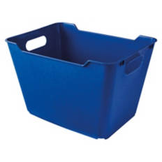 Extra Large Plastic Storage Bin, Blue